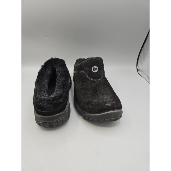 Merrell Slip-On Womens 6.5 Black Encore Ice Mule Suede Shearling Style J005130 - Picture 6 of 11
